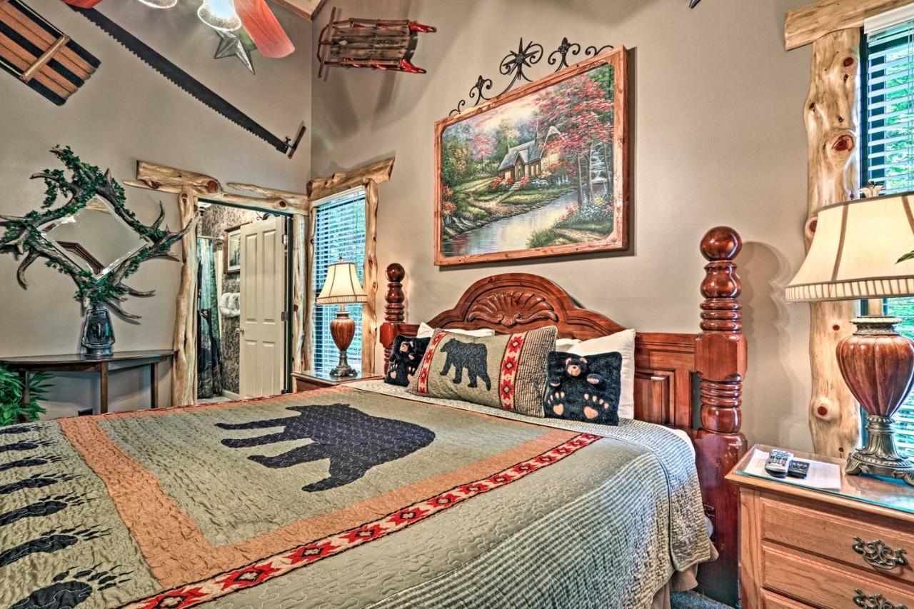 Eclectic Cabin With Hot Tub 1 Mi To Ober Gatlinburg Exteriör bild